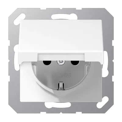Immagine prodotto di Jung A1520NKLWW Presa SCHUKO® con coperchio ribaltabile