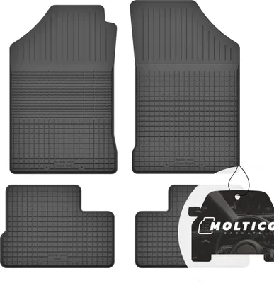 Produktbild von Gummimatten mit Rand Auto Fußmatten Gummi Automatten Passgenau 4-teilig Set - passend für Subaru Justy II 1995-2003