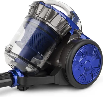 Image de Weasy WS14 Aspirateur sans sac, multicyclone, , tube télescopique en aluminium, cordon d'alimentation de 5 m avec suceur pour joints et poussière, bleu