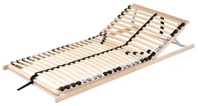 Obrázek produktu pro BELIANI Lamelový rošt pod matraci světlé dřevo 90 x 200 cm nastavitelný dřevěný rám ploché lamely ložnice