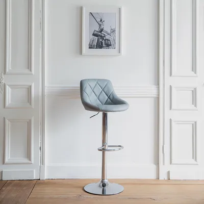 Image de Tabouret de bar gris JASPER