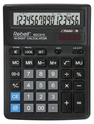 Immagine prodotto di Calcolatrice da tavolo con display Rebell BDC 616