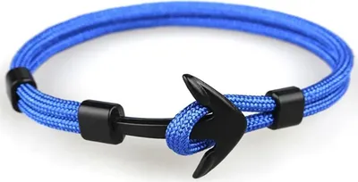 Immagine prodotto di Bracciale Rope Anchor Blu - Elegante Accessorio Nautico KP33438