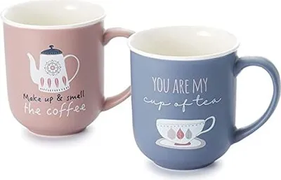 Produktbild von Becher "Maarja" New Bone China in matter Optik, 2-fach sortiert 0,35 l