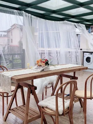Productafbeelding van Ibenzoa® Handgeweven macramé tafelkleed – 4 mm katoenen koord, 35 x 240 cm, bohemien stijl voor tafel, bruiloft en slaapkamer
