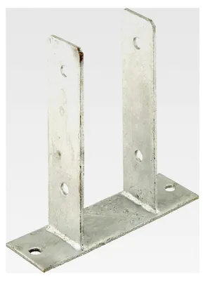Produktbild von Pfostenträger U-Form zum Aufschrauben, 91 x 50 x 60 x 200 x 200 x 4 mm