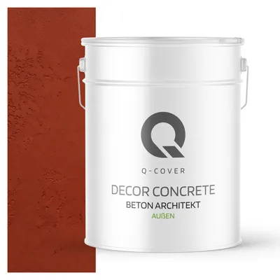 Produktbild von Beton Architekt 15 Kg 10 m2 Ziegelrot 15 kg 10m2 | Dekorativerputz | Kellepnputz | Gebrauchsfertige Betonmasse Betonoptik Dekoratives Beton Außen