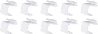 Produktbild von Netzwerk Adapter Keystone Staubschutzkappen, weiß, 10 Stück