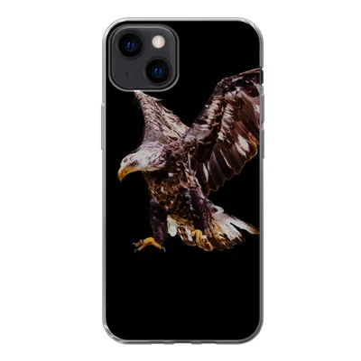 Produktbild von MuchoWow® Handyhülle Schutzhülle Hülle für iPhone 13 Adler - Vogel - Federn Silikon Softcase Handy Hülle - Karteninhaber