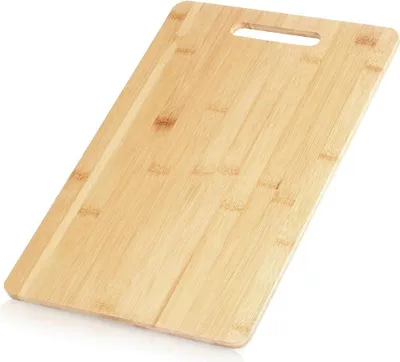 Immagine prodotto di Tagliere da cucina in bambù, grande, per tagliare e servire, in legno, dimensioni 40x25,5 cm