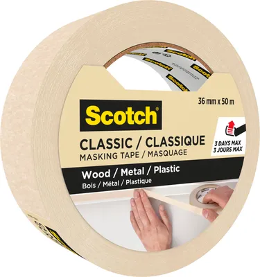Produktbild von Scotch® Abdeckband Classic Malerband Klebeband 36mmx50m Stark Hochwertig