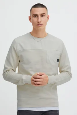 Produktbild von 11 Project PRViktor Herren Sweatpullover mit Rundhalsauschnitt und Brusttasche
