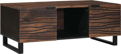 Immagine prodotto di Maison Exclusive - Tavolino in noce 100 x 54 x 40 cm in materiale derivato dal legno