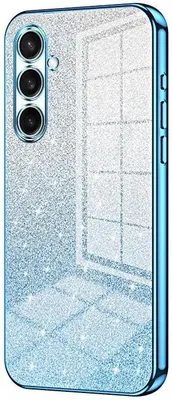 Produktbild von Glitzer Hülle für Samsung Galaxy S25 FE - Phonesta Crystal Sparkle Silikon Back Cover - Blau