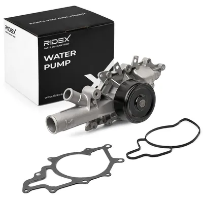 Produktbild von RIDEX 1260W0062 Kühlmittelpumpe Wasserpumpe passend für MERCEDES-BENZ C-Klasse Limousine (W203) C-Klasse T-modell (S203) C-Klasse Limousine (W202) CLK