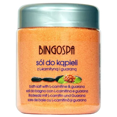 Zdjęcie produktu dla BingoSpa Sól do kąpieli z L-Karnityną i Guaraną, 580 g