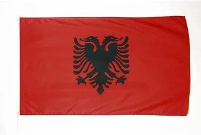 Produktbild von Flagge Albanien 60x90 cm Polyester für Patriotismus und Veranstaltungen