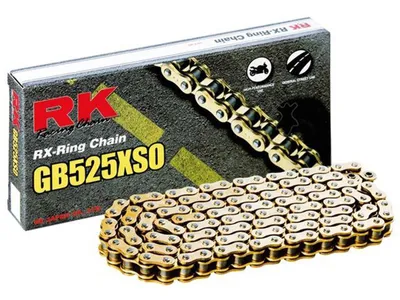 Zdjęcie produktu dla RK Chain 525 Xso 104 N Gold/Gold Open