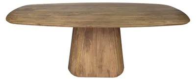 Zdjęcie produktu dla Stół do jadalni FURNLUX Wave Sand Brown 215 cm / Główny kolor: brązowy / Wymiary: 215 x 77 x 105 cm