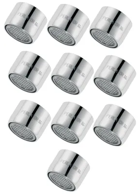 Immagine prodotto di Schläfer 2100510 | Aeratore Rompigetto Universale M22 Femmina, Filtro Rubinetto in Acciaio, Filetto Interno M22X1, Compatibile con Neoperl, Risparmio d' Acqua, Confezione da 10 Pezzi