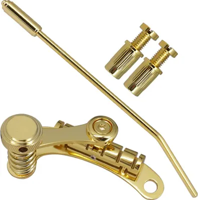 Zdjęcie produktu dla Części zamienne do mostków gitarowych Elektryczny chromowany mostek poprzeczny Tremolo Mostek gitarowy Stop Plate do gitar LP/SG Mostki Akcesoria