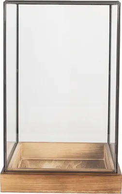 Immagine prodotto di Clayre & Eef Vassoio decorativo per semi 19x19x30 cm Vetro trasparente