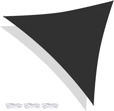 Produktbild von ProGarden Sonnensegel 3,6x3,6x3,6 m Dunkelgrau Dreieckig