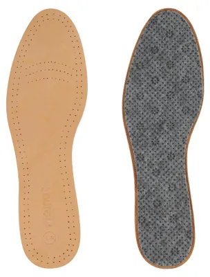 Productafbeelding van Inlegzolen voor heren, lederen schoeninlegzolen, inlegzolen met lamswol, ademende schoenen