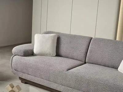 Produktbild von Grau Dreisitzer Sofa Couch Polstermöbel Moderne Design Textil Einrichtung
