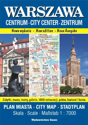 Zdjęcie produktu dla Warszawa Centrum. Plan Miasta 1:7000, Wydanie 2023