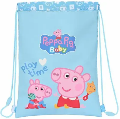 Produktbild von Rucksacktasche mit Bändern Peppa Pig Baby (26 x 34 x 1 cm)
