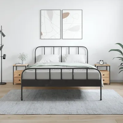 Zdjęcie produktu dla VidaXL 826016, Dąb, Żelazo, Drewno, 340 mm, 355 mm, 500 mm, 2 szt.