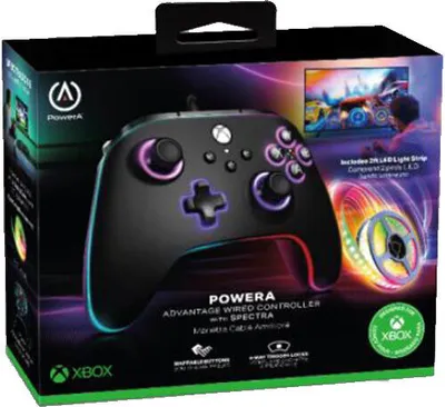 Zdjęcie produktu dla PowerA XBGP0076-01, Gamepad, Xbox Series S, Xbox Series X, Przewodowa, USB, USB Type-C, Czarny