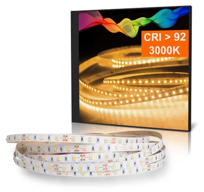 Produktbild von LED Strip 2835 Warmweiß (3000K) CRI 92 36W 5 Meter 12V IP20