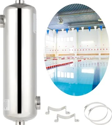 Produktbild von Clanmacy Poolheizung 60KW Edelstahl Wärmetauscher Schwimmbadheizung