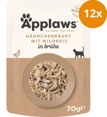 Image de Applaws Sachet fraîcheur Poitrine de poulet & riz sauvage 70g