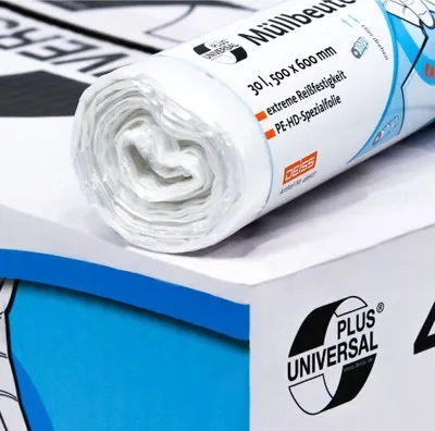Immagine prodotto di DEISS 44904 DEISS Müllbeutel UNIVERSAL PLUS® 30,0 l transparent 5 µm, 50 St.