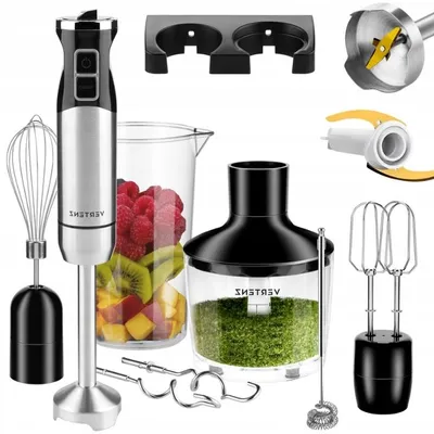 Obrázek produktu pro Ruční mixér Titan, 1400 W, 8 rychlostí, Turbo, titanové čepele + příslušenství