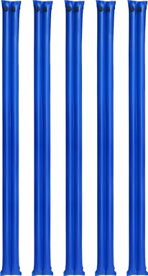 Produktbild von SucceBuy Pool-Beschwerungssäcke, 5er-Set à 300 cm, 0,4 mm dicke PVC-Gewichtsbeutel mit auslaufsicherem Schraubverschluss, Wassersäcke zur Sicherung von Poolabdeckungen im Winter, blau
