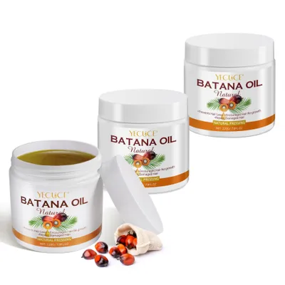 Produktbild von Batana Öl für Haare Haarwachstum Haarpflege Gesicht Haut Nägel Vegan, 3x 220g