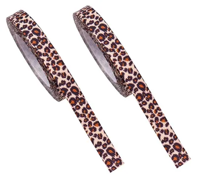 Imagen del producto de Cinta de embalar - Estampado de leopardo - 4,5 m x 1 cm - Set de 2 rollos