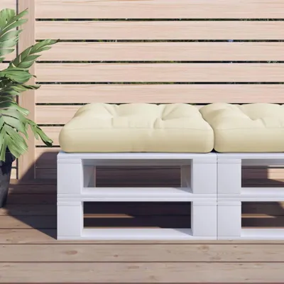 Zdjęcie produktu dla vidaXL Poduszka na paletę kolory piasku 58x58x10 cm tkanina