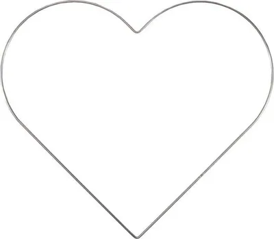 Immagine prodotto di Vaessen Creative | Cornice in metallo a forma di cuore, Ø 32 cm, non verniciata