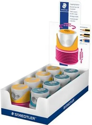 Produktbild von Staedtler 513 007-S, Manueller Bleistiftspitzer, Mehrfarbig, 1,1 cm, Beidhändig, 8 Stück(e)