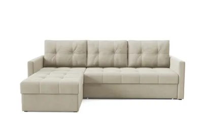 Produktbild von Sofello Ecksofa mit Schlaffunktion IVIO I aus Veloursstoff in modischen Farben.Moderne Steppung.HIT 2025!!