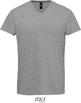 Obrázek produktu pro SOLs 02940 | Pánské tričko Imperial s výstřihem do V - 190 Jersey - barva: Grey Melange - velikost: XL