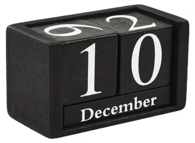 Produktbild von Vintage Holz Perpetual Tischkalender