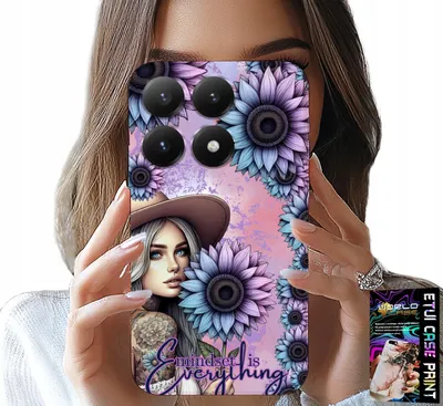 Produktbild von Etui Do Xiaomi 17 - Kobieta W Słonecznikach, Kobiece Wzory