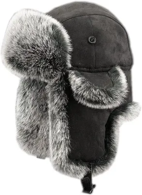 Image de Bonnet de sports d'hiver - Taille unique - Résistant aux intempéries - Fourrure artificielle - Noir - Taille 58-60