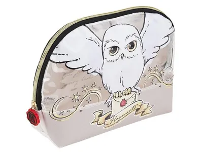 Obrázek produktu pro Harry Potter Hedwig - Béžová, prostorná kosmetická cestovní taška